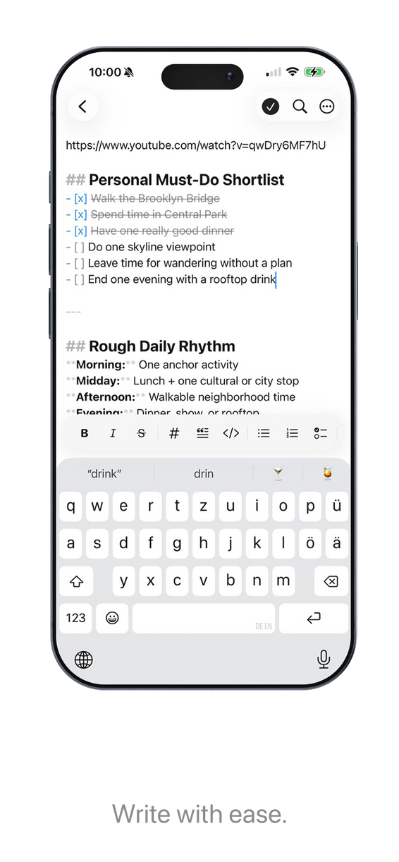 markdown syntax toolbar